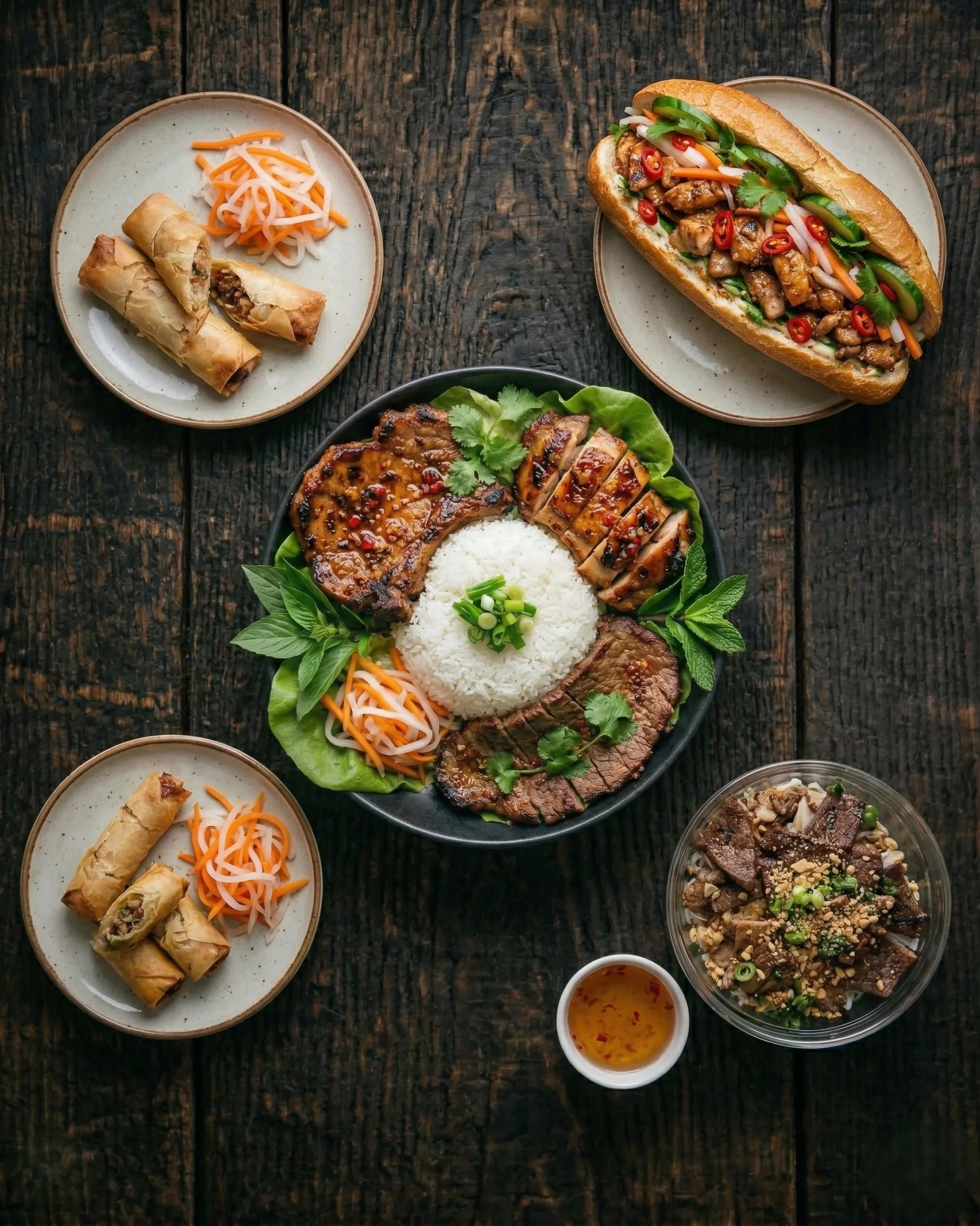 Hong An Vietnamese Cuisine restaurant interior in SE Calgary