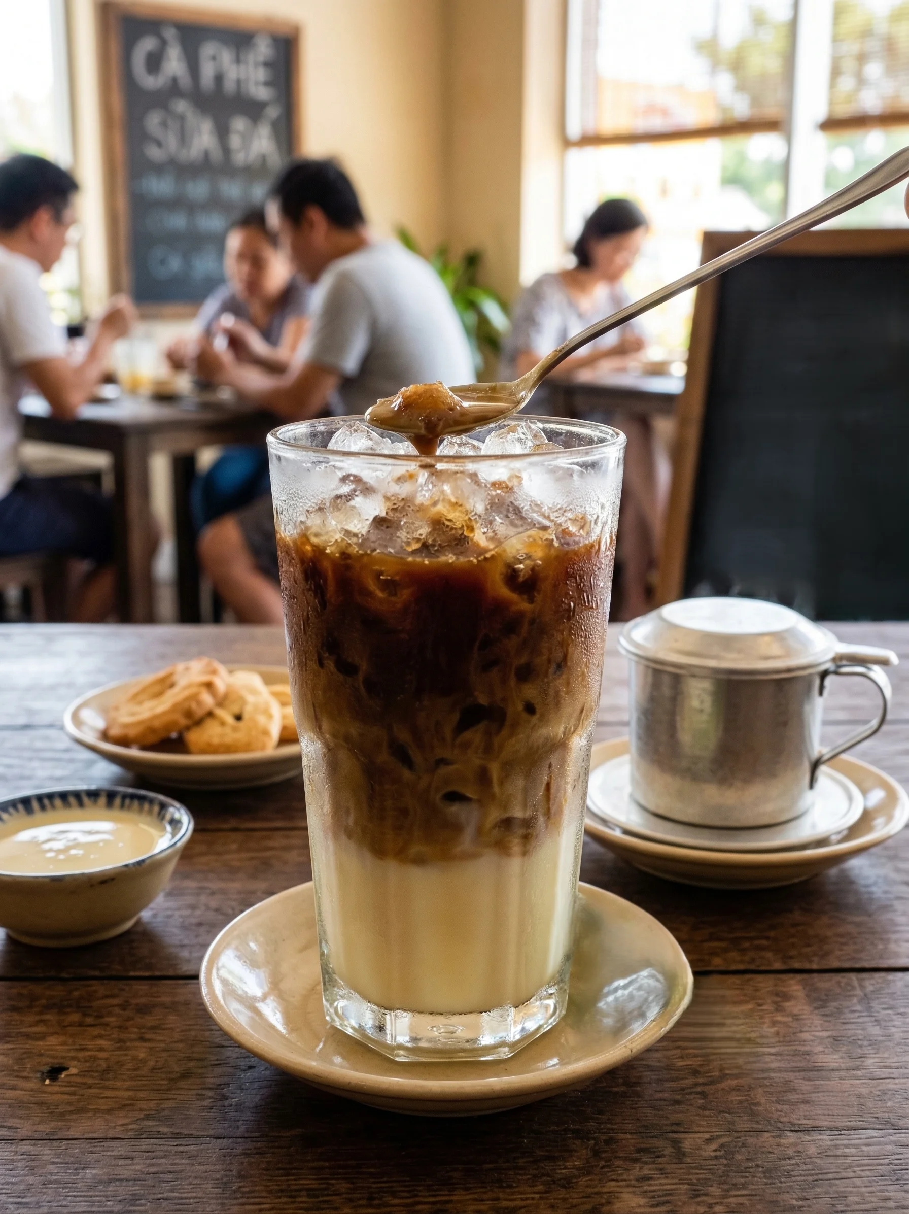 Vietnamese Iced Coffee Cà Phê Sữa Đá at Hong An Calgary